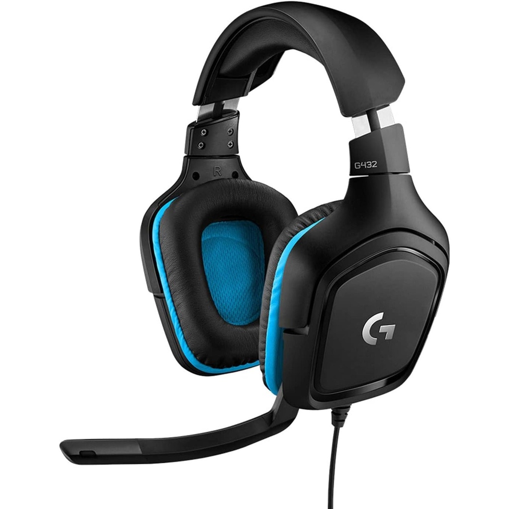 Logitech G432 Auriculares Gamer con Cable, Sonido Surround 7.1